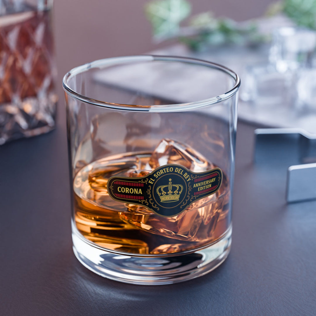 The Cigar Band Project: El Sorteo del Rey Bourbon Rocks Glass