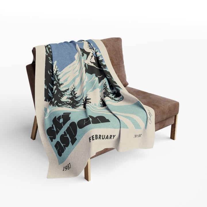 Ski Resorts-  Vintage Blanket
