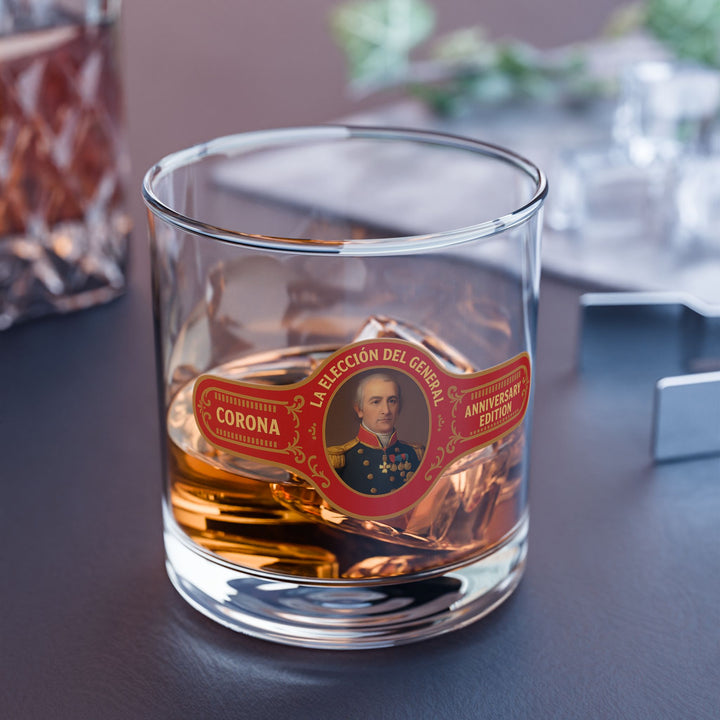 The Cigar Band Project: La Elección del General: Bourbon Rocks Glass