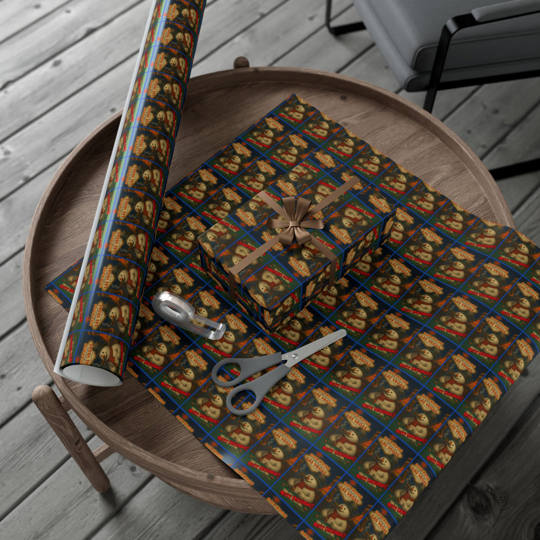 Vegas Frosty Chrimstas Wrapping Paper