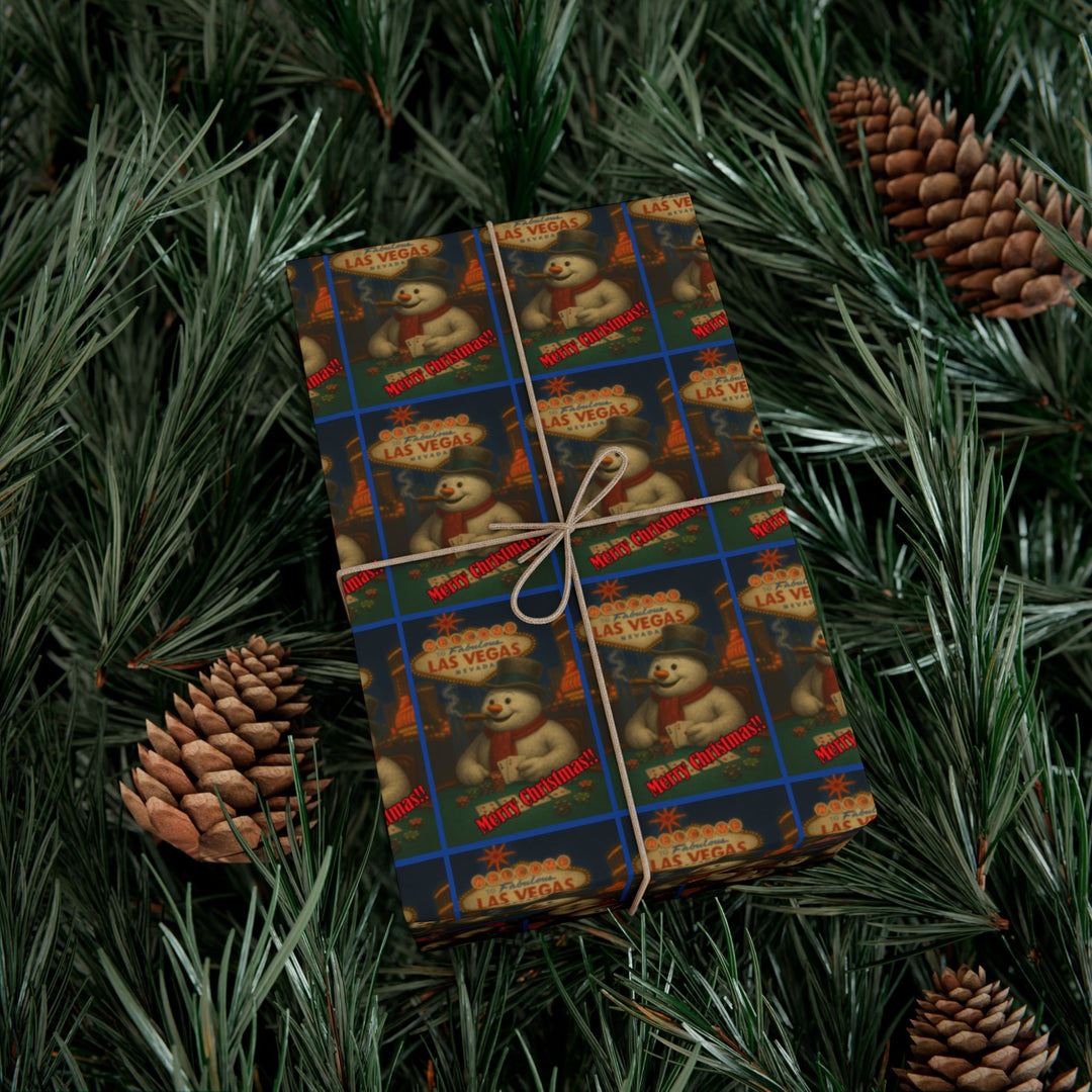 Vegas Frosty Chrimstas Wrapping Paper