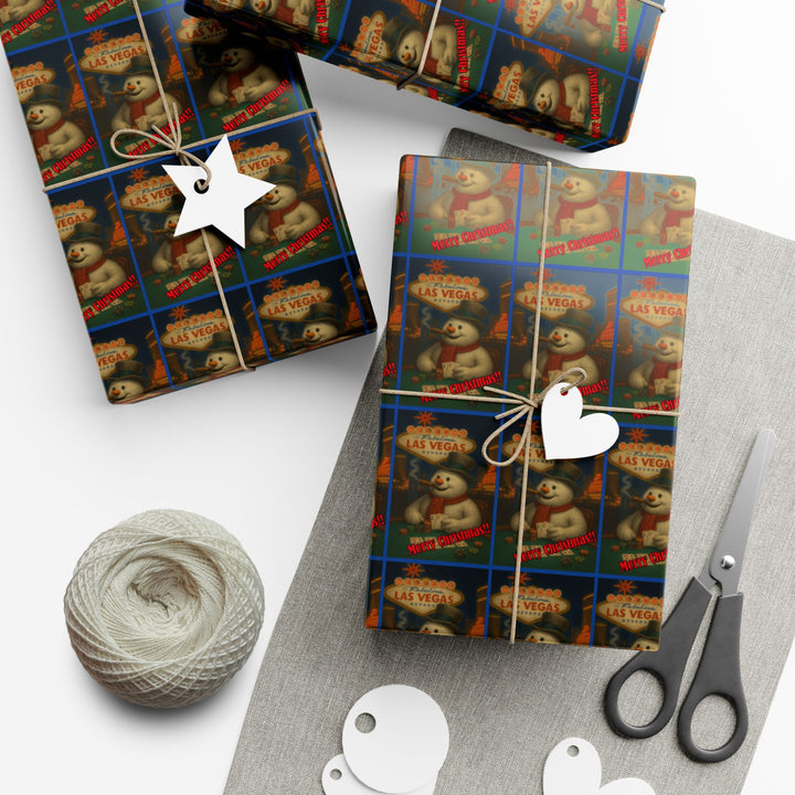 Vegas Frosty Chrimstas Wrapping Paper