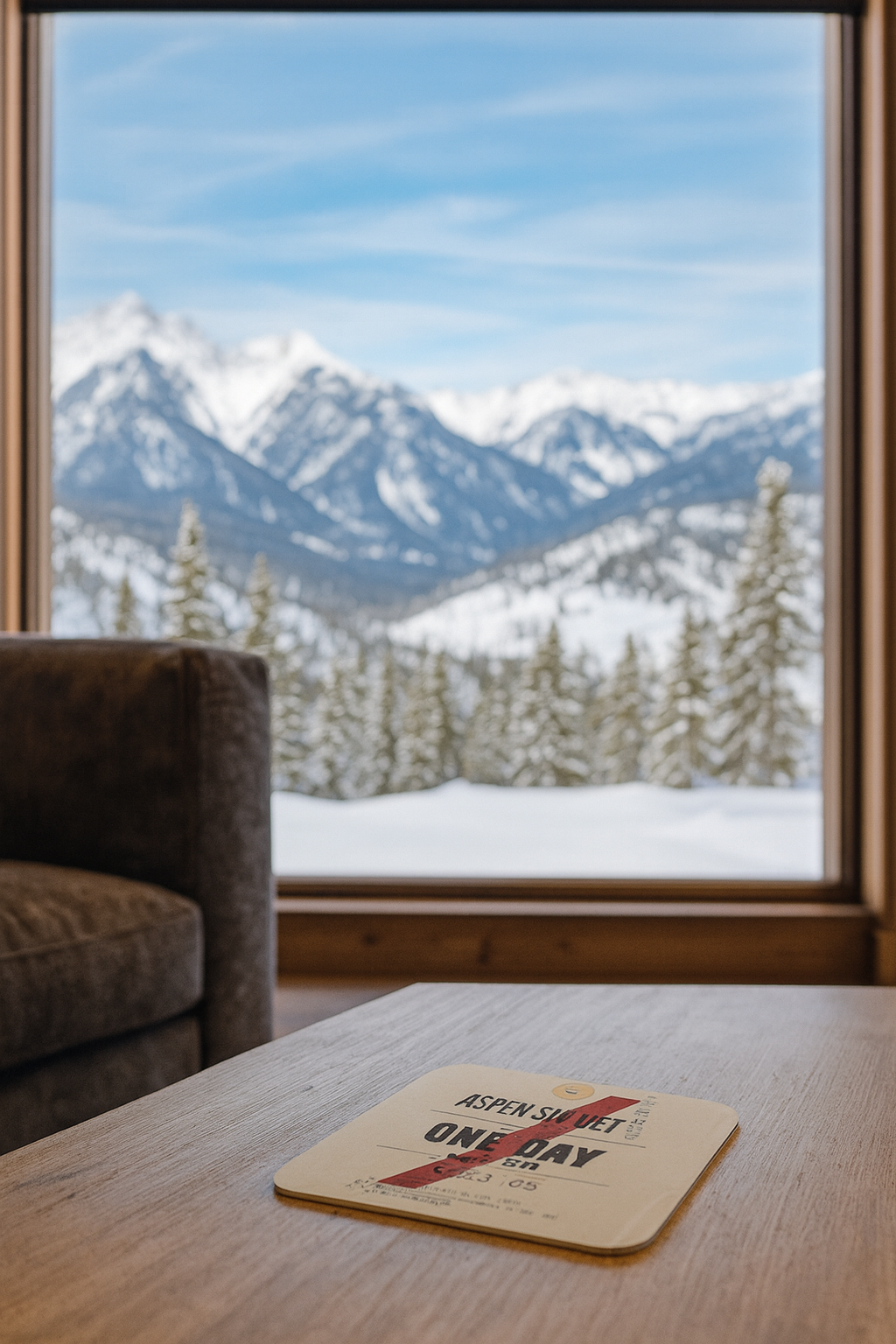 Aspen Lift Ticket Coaster
