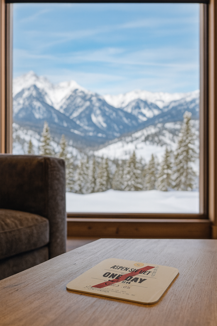 Aspen Lift Ticket Coaster