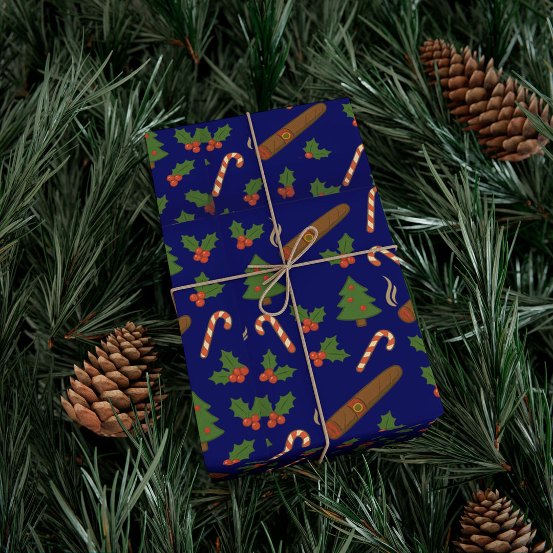 Cigars and Christmas Wrapping Paper