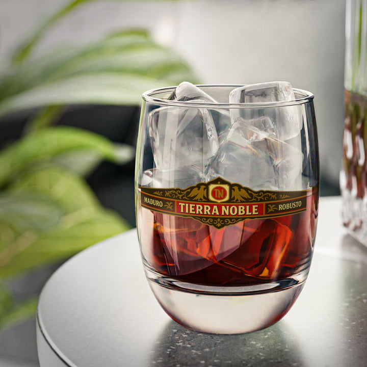 Tierra Noble - Cigar Band Project - Elegant Whiskey Glass