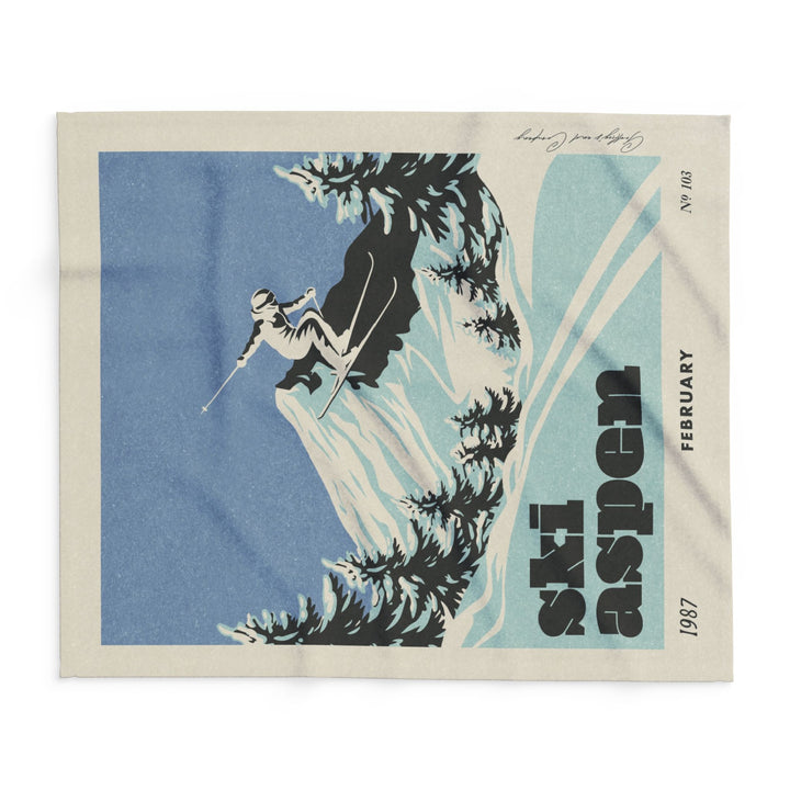 Ski Resorts-  Vintage Blanket