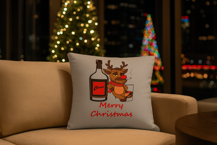 The After Party Rudolph Christmas  Premium Pillow