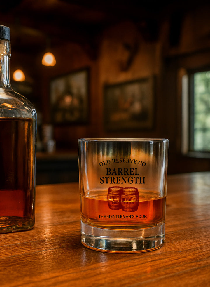Barrel Strength Rocks Glass