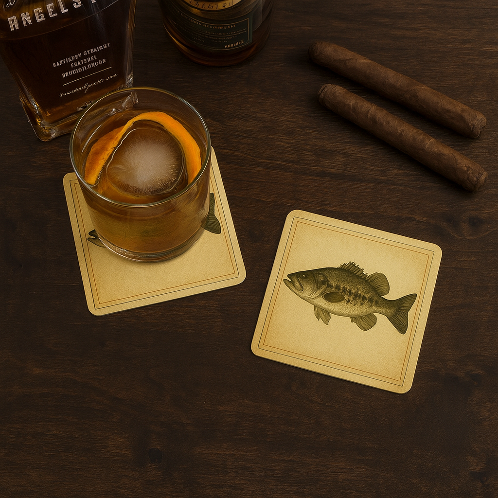 The Lake House Collection Coaster - Legacy of the Lake - Large Mouth Bass