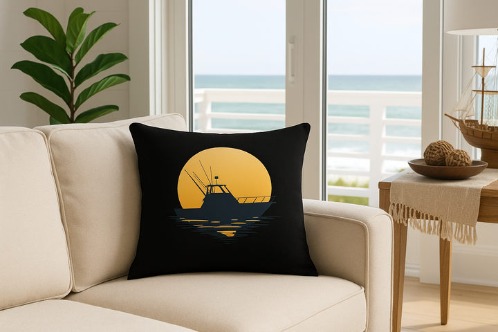 Sunset Offshore - The Deep Sea Fisherman's Pillow