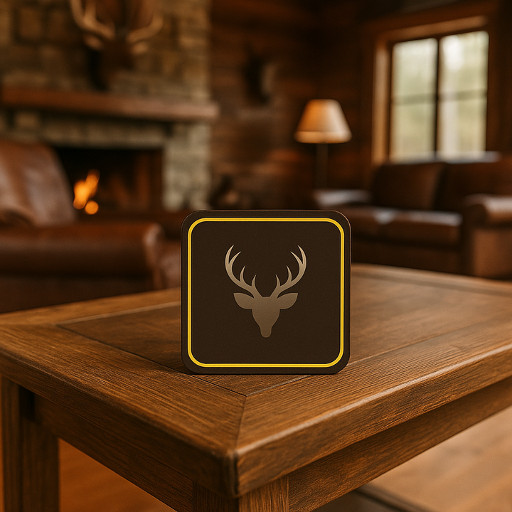 The Stag’s Mark Coaster - Godfrey's Hunting Line