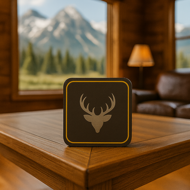 The Stag’s Mark Coaster - Godfrey's Hunting Line