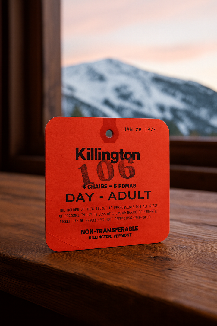 Killington Ski Lift Ticket Coaster