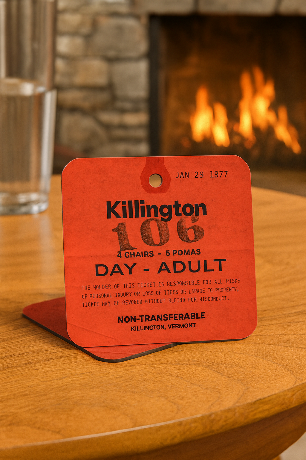 Killington Ski Lift Ticket Coaster