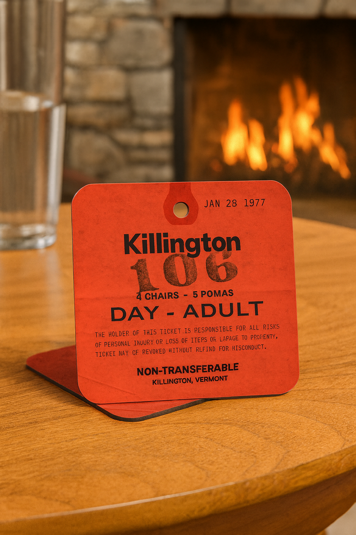 Killington Ski Lift Ticket Coaster