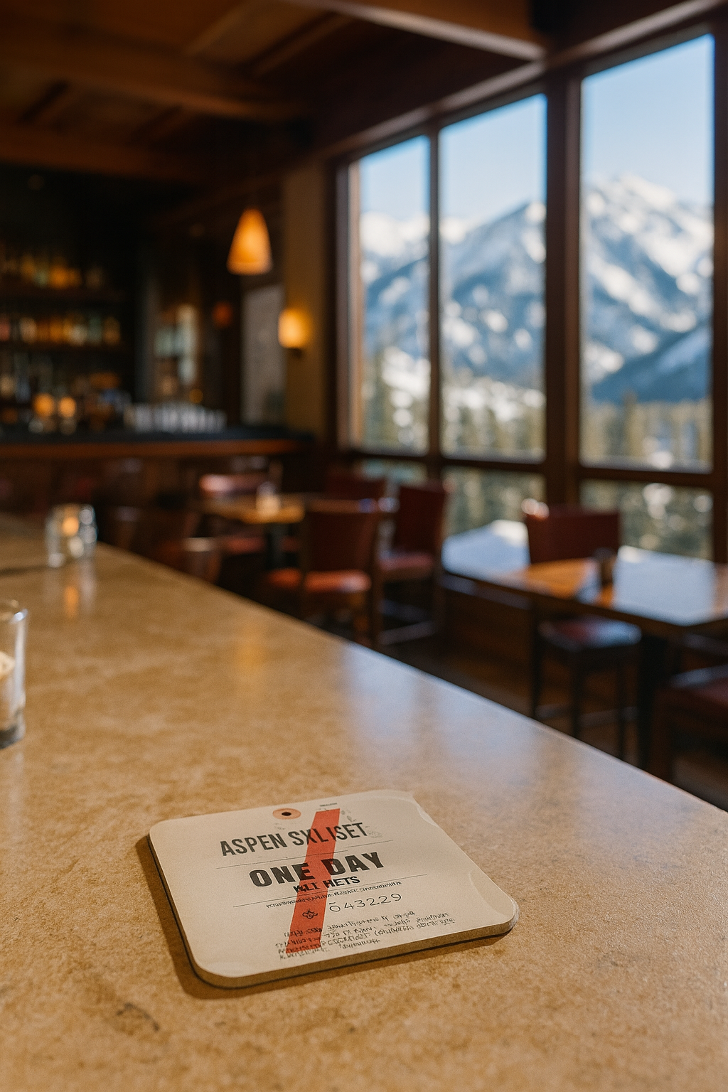 Aspen Lift Ticket Coaster