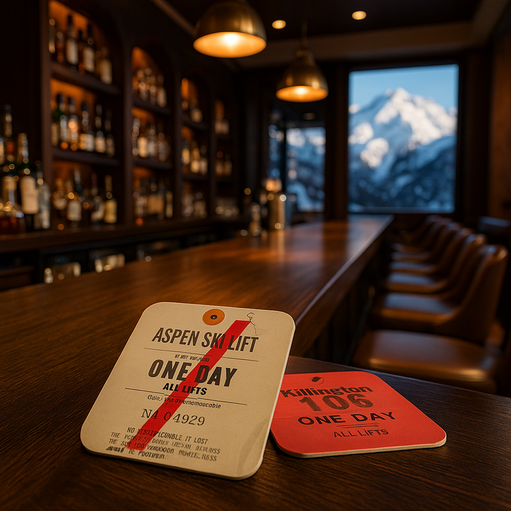 Aspen Lift Ticket Coaster