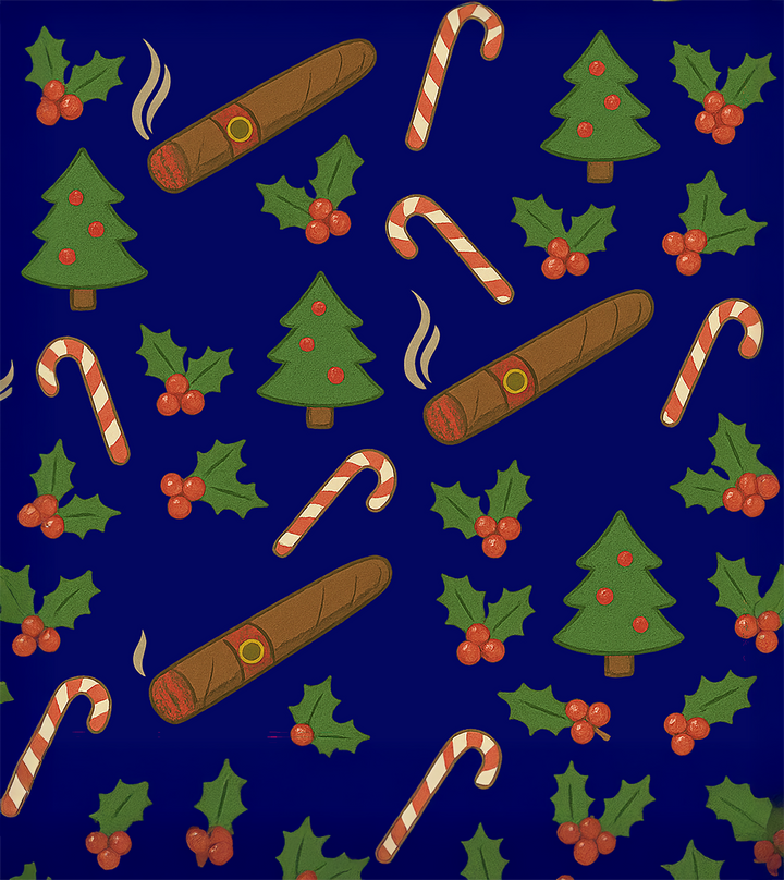 Cigars and Christmas Wrapping Paper