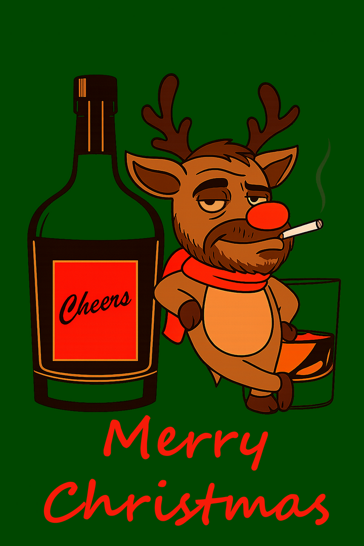 Rudolph After Party Wrapping Paper