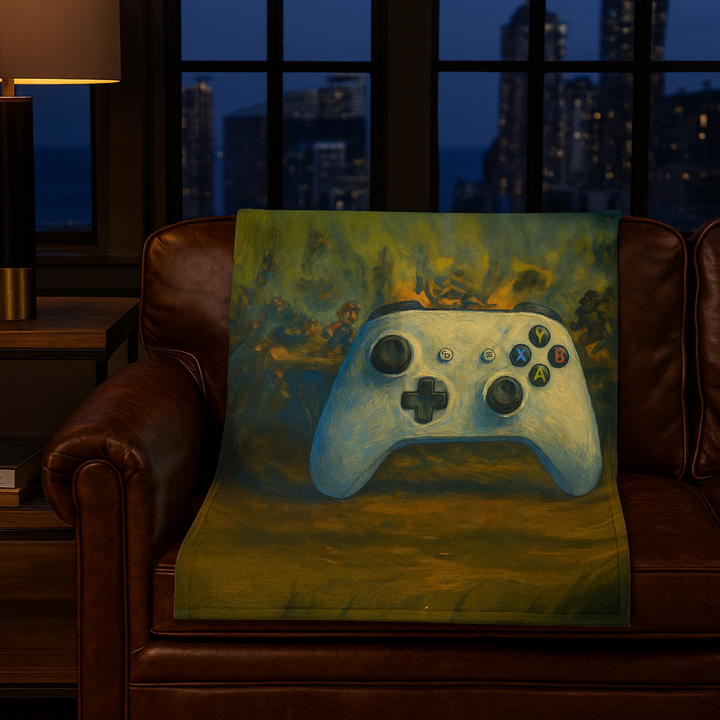 The Gamer’s Oil Painting Blanket