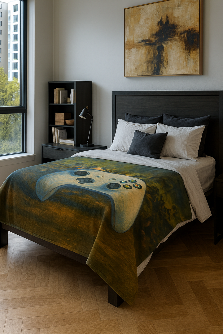 The Gamer’s Oil Painting Blanket