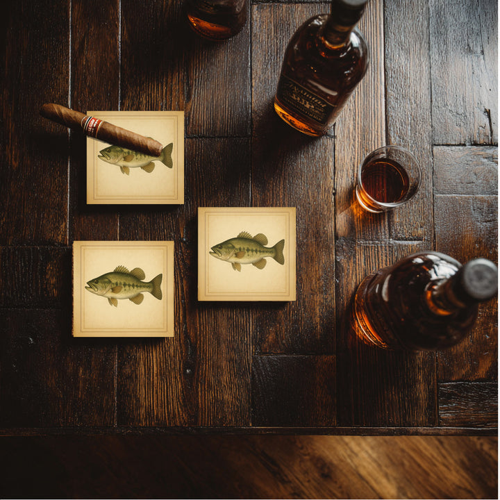 The Lake House Collection Coaster - Legacy of the Lake - Large Mouth Bass