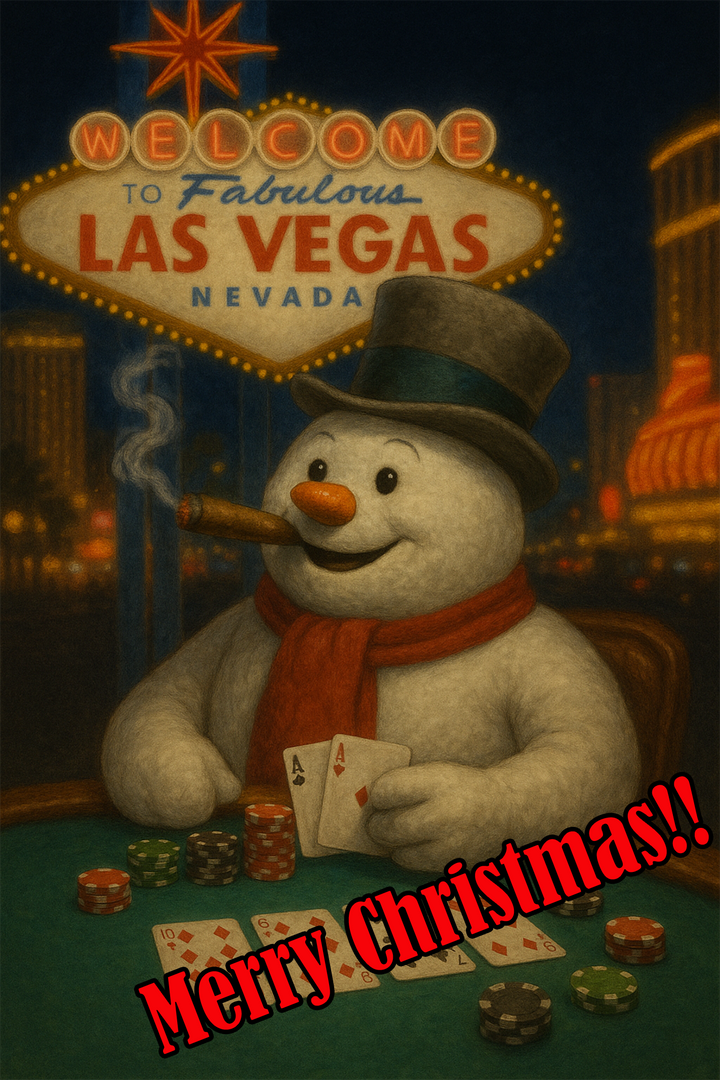 Vegas Frosty Chrimstas Wrapping Paper