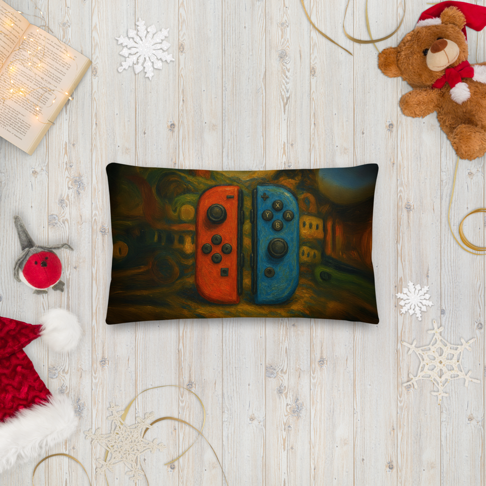 Modern Art Gamer Luxe Pillow
