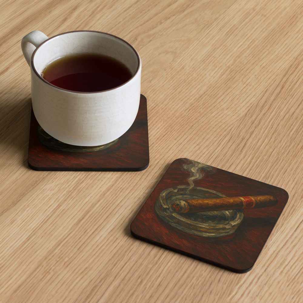 The Cigar Lounge Coaster - Ember & Oak