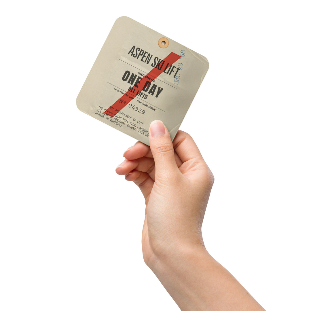 Aspen Lift Ticket Coaster