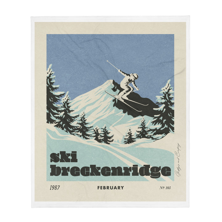 Ski Resorts-  Vintage Blanket