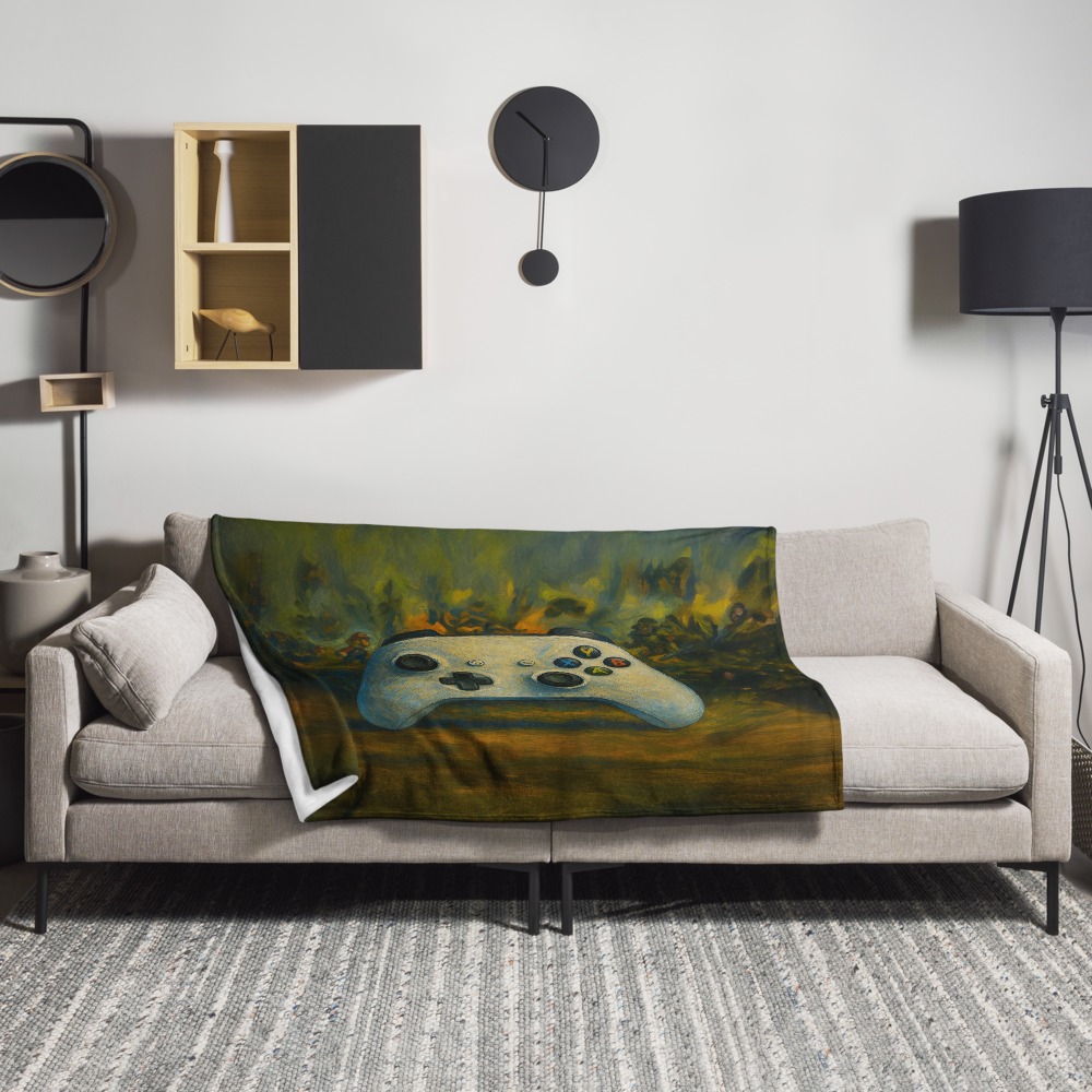 The Gamer’s Oil Painting Blanket